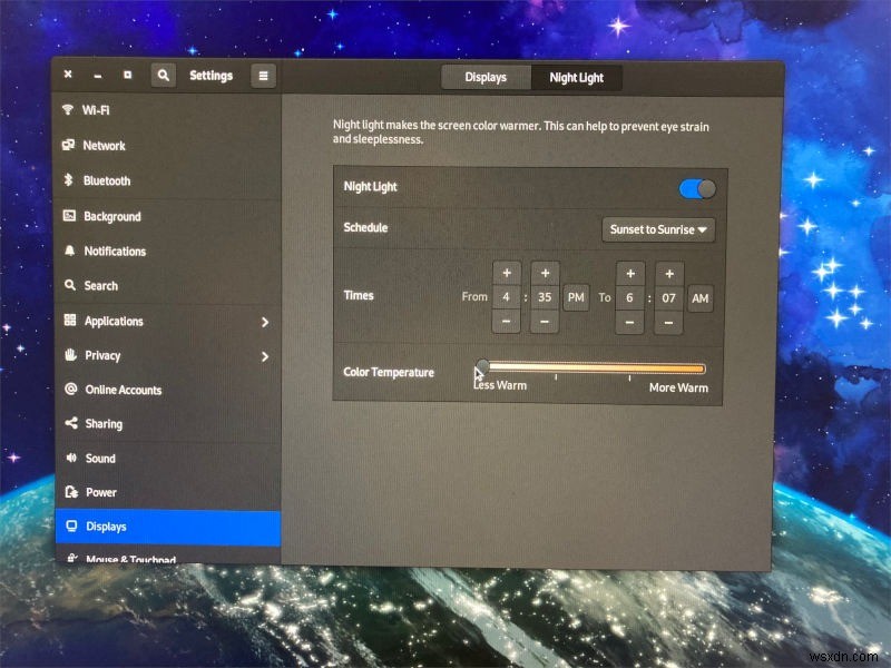 How to Configure Color Temperature in GNOME Night Light