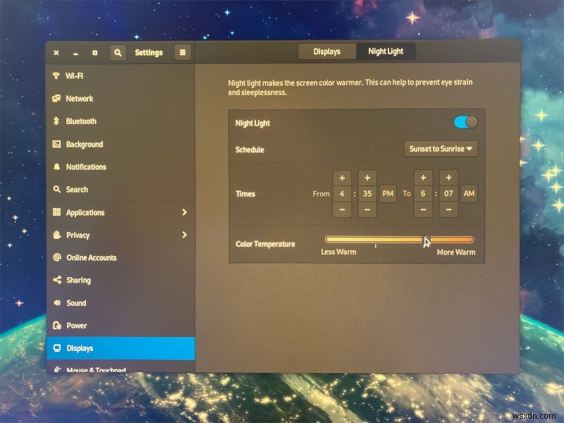 How to Configure Color Temperature in GNOME Night Light