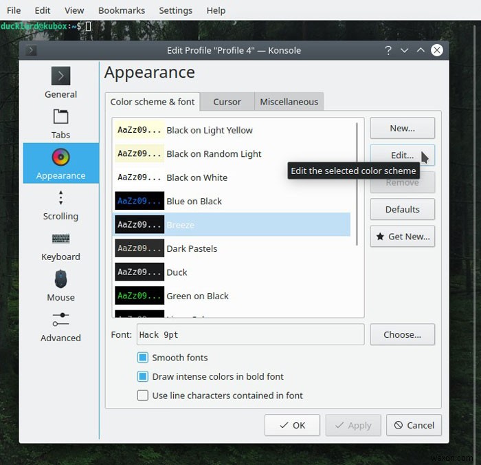 How to Set the Terminal as a Transparent Wallpaper in Kubuntu