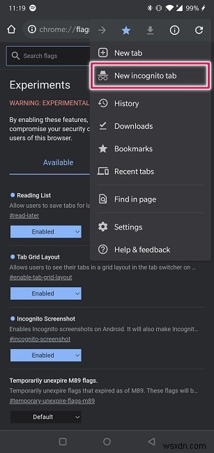 How to Take Screenshots in Incognito Mode in Android