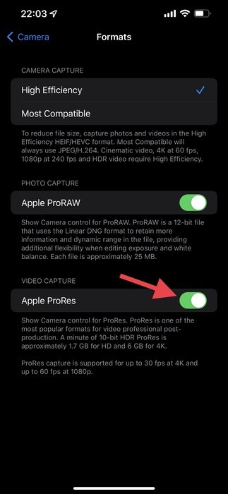How to Record ProRes Video on iPhone 13 Pro