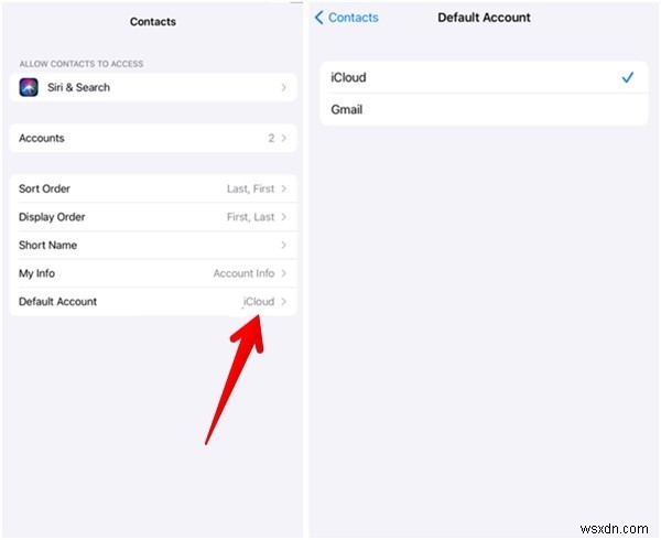 How to Change Default Account for Contacts on Android and iPhone