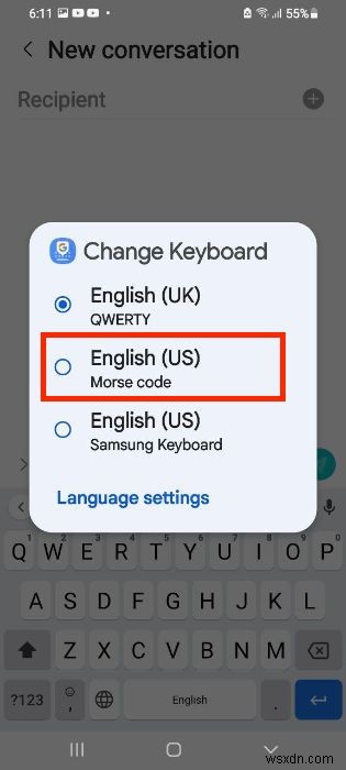 How to Type Morse Code in Gboard App