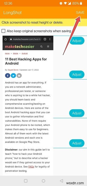 How to Take a Scrolling Screenshot on Any Android Device