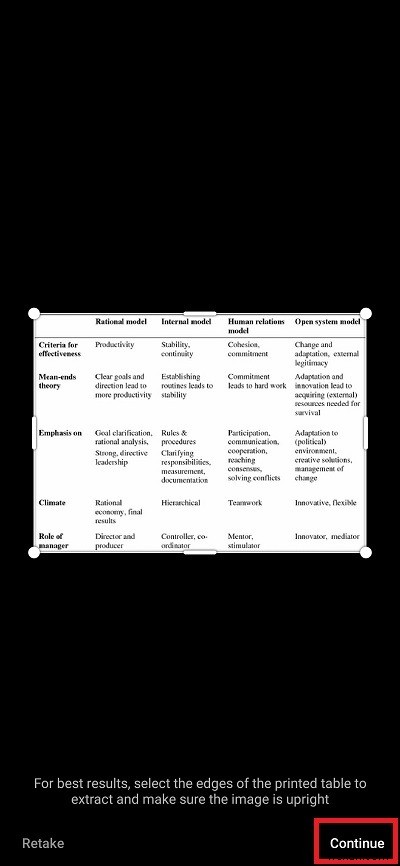 How to Insert Data From Picture on MS Excel on Android