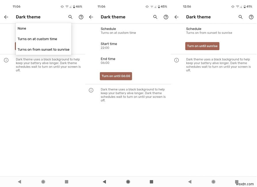 How to Schedule Dark Mode to Activate at Sunset on Android