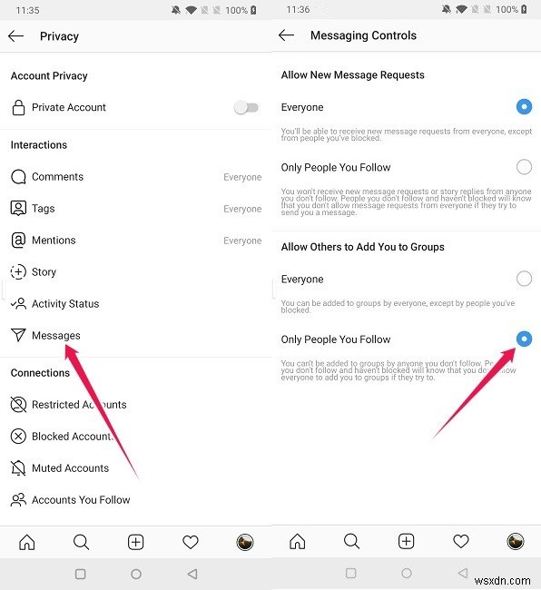 How to Prevent Being Added to Groups on Instagram