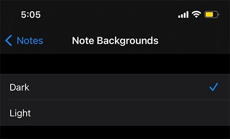 How to Change the Background Color of Notes on iOS