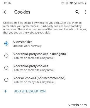 How to Enable Cookies in Your Android Browser