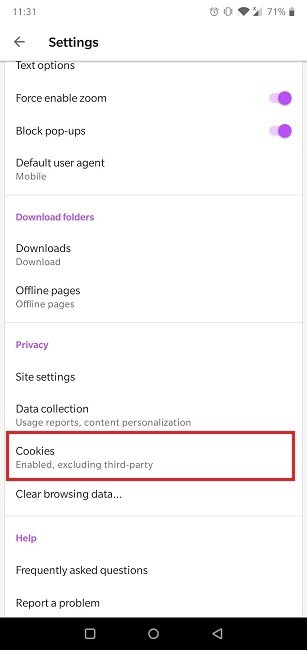How to Enable Cookies in Your Android Browser