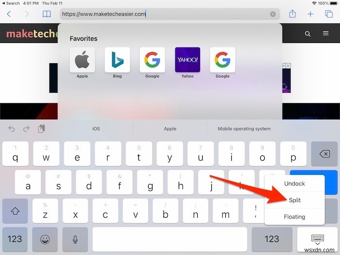 How to Split and Unsplit Your Keyboard on an iPad