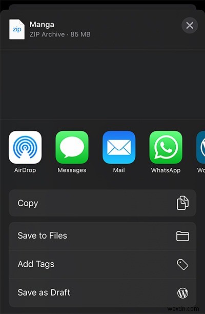 How to Zip and Unzip Files in iOS Files App