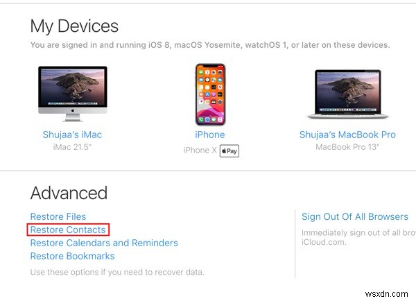 How to Restore Contacts on an iOS Device from iCloud