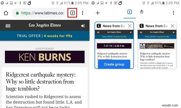 How to Create Groups of Tabs in Chrome – Android