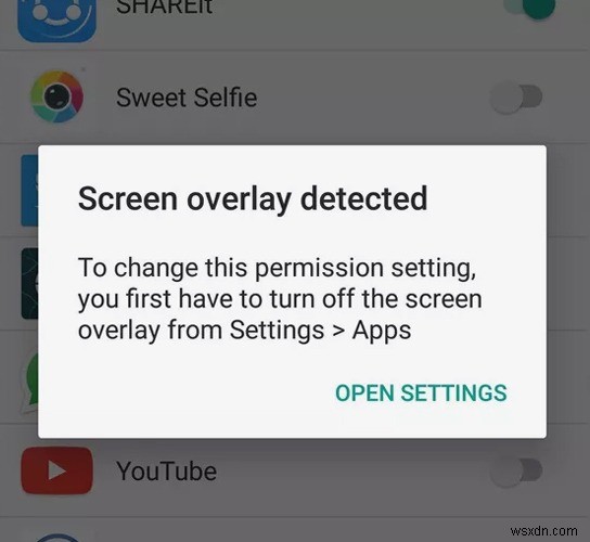 How to Fix Screen Overlay Detected Error on Android