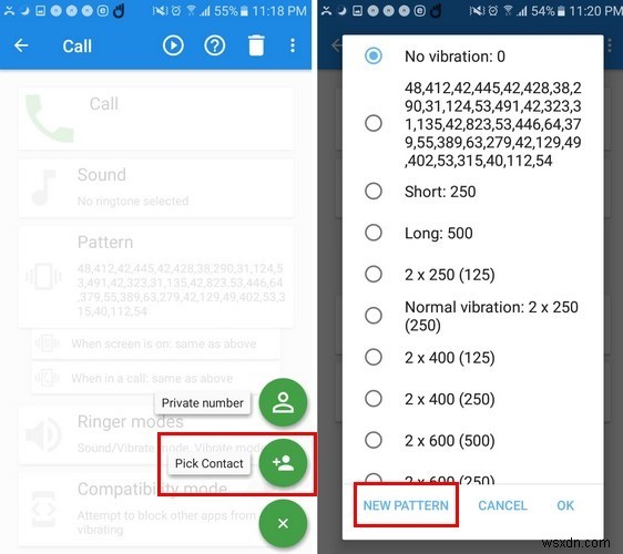 How to Add a Customized Vibration Pattern to Contacts in Android