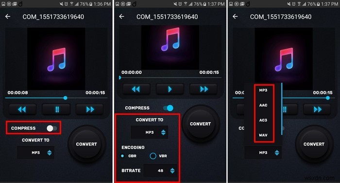 How to Compress Large Audio Files in Android