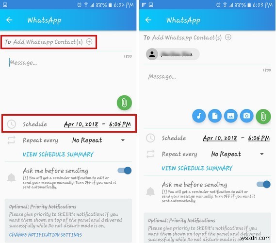 A Method to Schedule WhatsApp Messages that Works