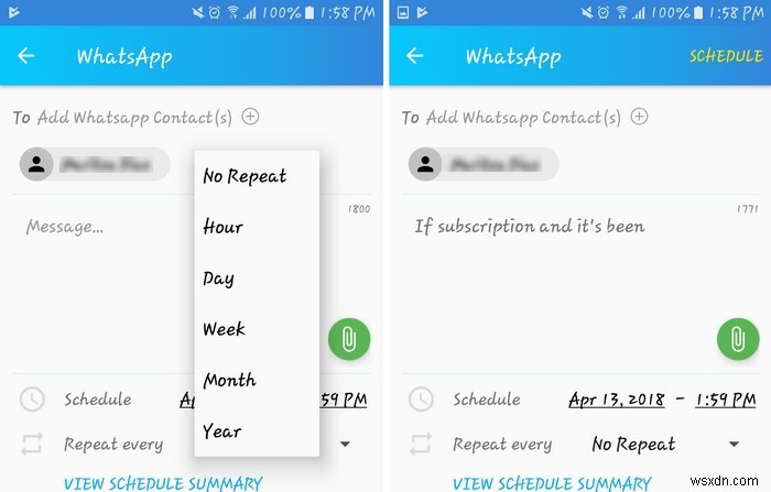 A Method to Schedule WhatsApp Messages that Works