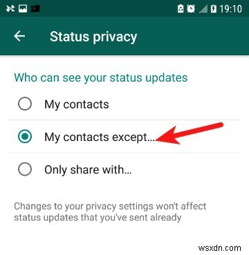 How to Hide WhatsApp Status Updates from Specific People