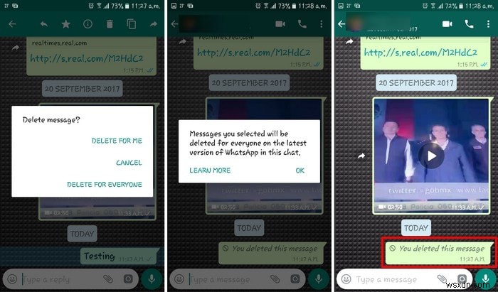 How to Unsend Messages on Whatsapp
