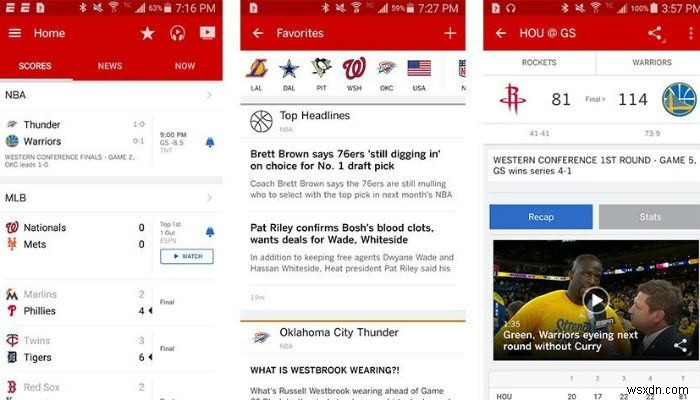 6 of the Best Android Apps for Sports Enthusiasts