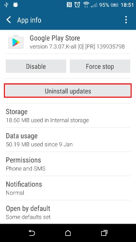 How to Fix “com.google.process.gapps has stopped” on Android