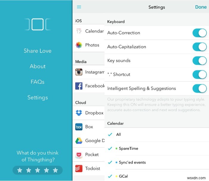 Thingthing – A Mobile Keyboard App to Quickly Share Files