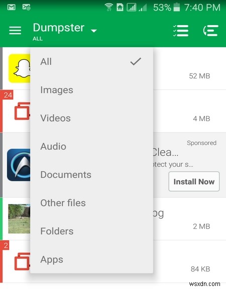 How to Add a Recycling Bin to Your Android Device