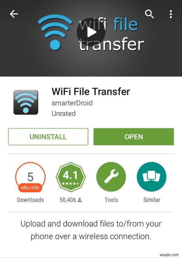 Transfer Files Between Android and PC with WiFi File Transfer