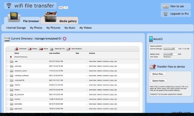 Transfer Files Between Android and PC with WiFi File Transfer