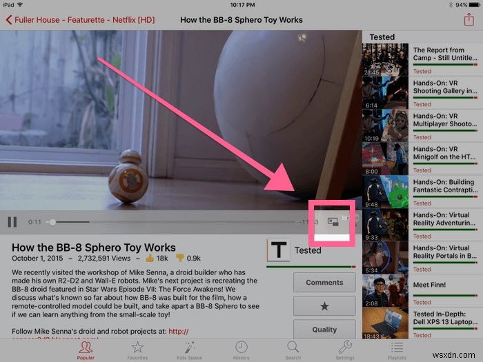 How to Watch YouTube Videos in Picture-in-Picture Mode in iOS 9