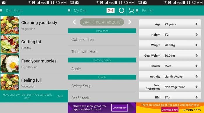 Trying to Get Rid of Those Extra Pounds? Check Out These Android Diet Apps