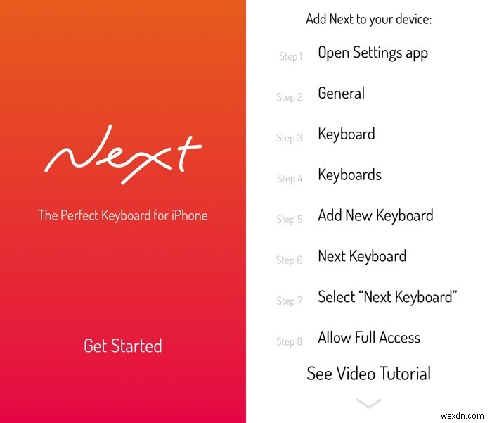 Next: Beautifully-Designed Third-Party Keyboard for iOS