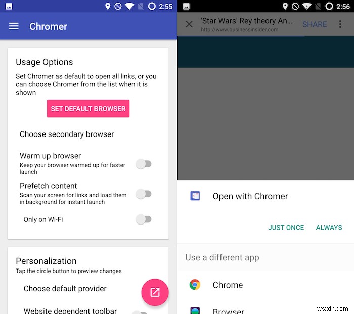 How to Open All Links Directly in Chrome in All Android Apps