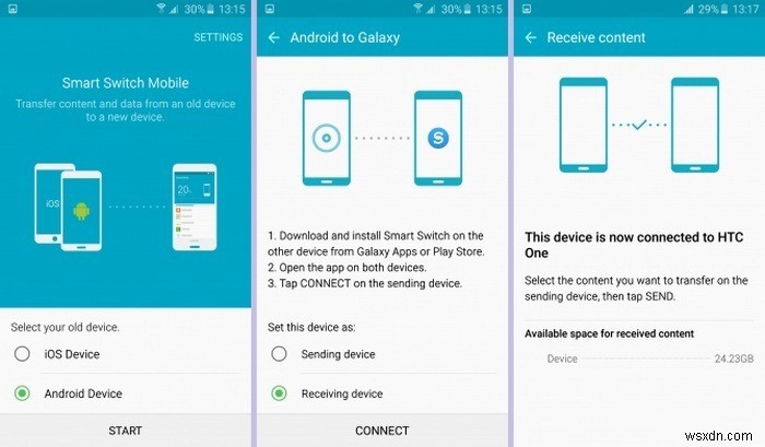 Easily Transfer Content to Samsung Smartphones with Smart Switch