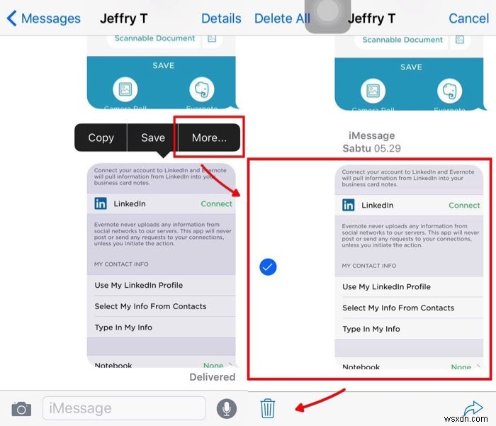 Delete Multiple Images in Messages to Free Up Space [iOS 9]