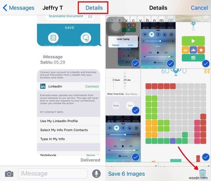 Delete Multiple Images in Messages to Free Up Space [iOS 9]