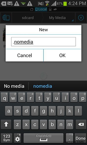 How to Prevent a Folder From Being Included in the Gallery App in Android