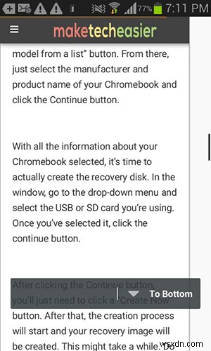How to Quickly Scroll to the Top or Bottom of Any Page in Android