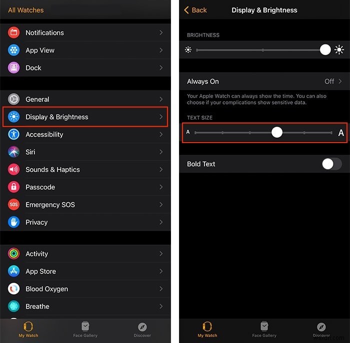 How to Increase the Text Size on Your Apple Watch