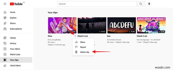 How to Create and Manage Your YouTube Clips