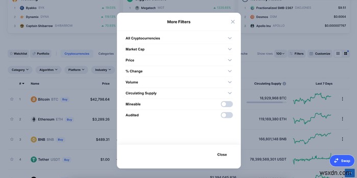 5 of the Best Crypto Screener Websites
