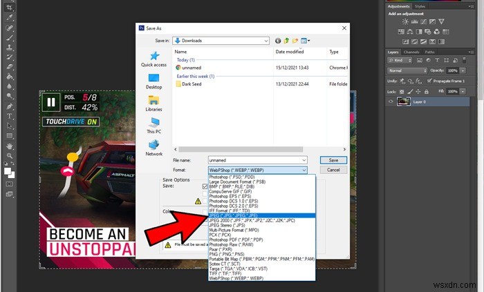 How to Convert and Save WEBP Files to JPG