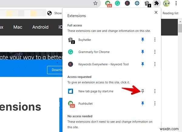 How to Pin Extensions to Google Chrome Toolbar
