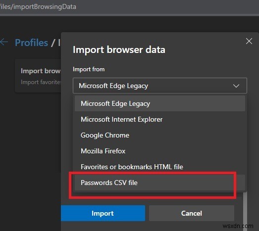 How to Import/Export Passwords Using Microsoft Edge