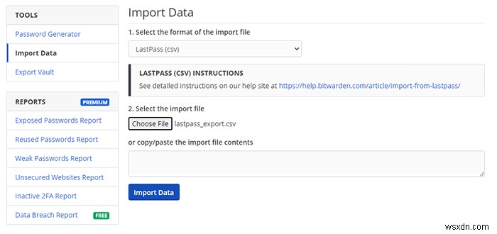 How to Export Your LastPass Data to Bitwarden