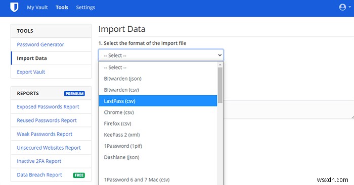 How to Export Your LastPass Data to Bitwarden