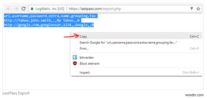 How to Export Your LastPass Data to Bitwarden