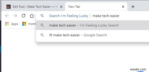 How to Add ‘I am Feeling Lucky’ to Chrome Omnibox
